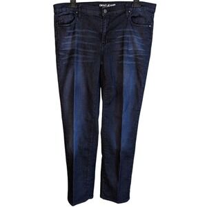 DKNY Jeans Bleecker Boyfriend Dark Wash Denim Women's Size 14W